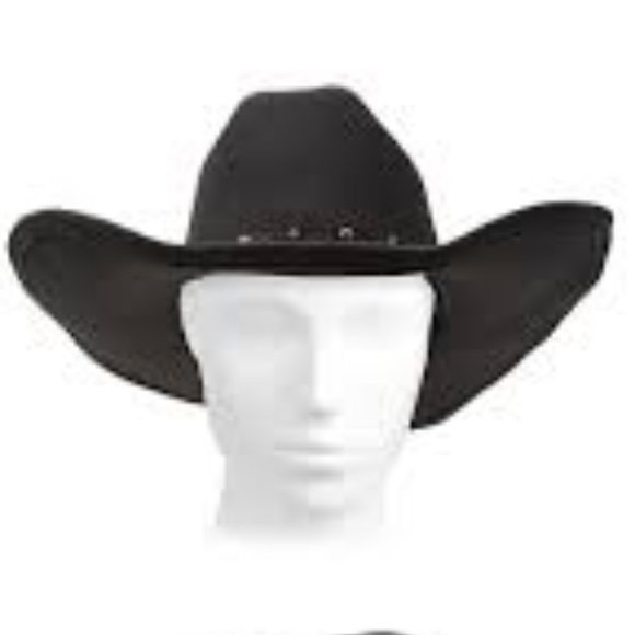 FRYE Wide Brimmed Black Western Cowgirl Rodeo Leather Band Boho Hat🆕⌚📦🏃💨🚚 - Picture 6 of 10